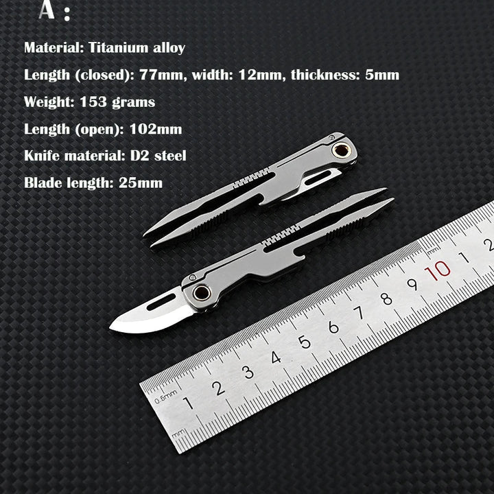 All Day Titanium Tweezer Knife Multifunctional Tool | Kalsten