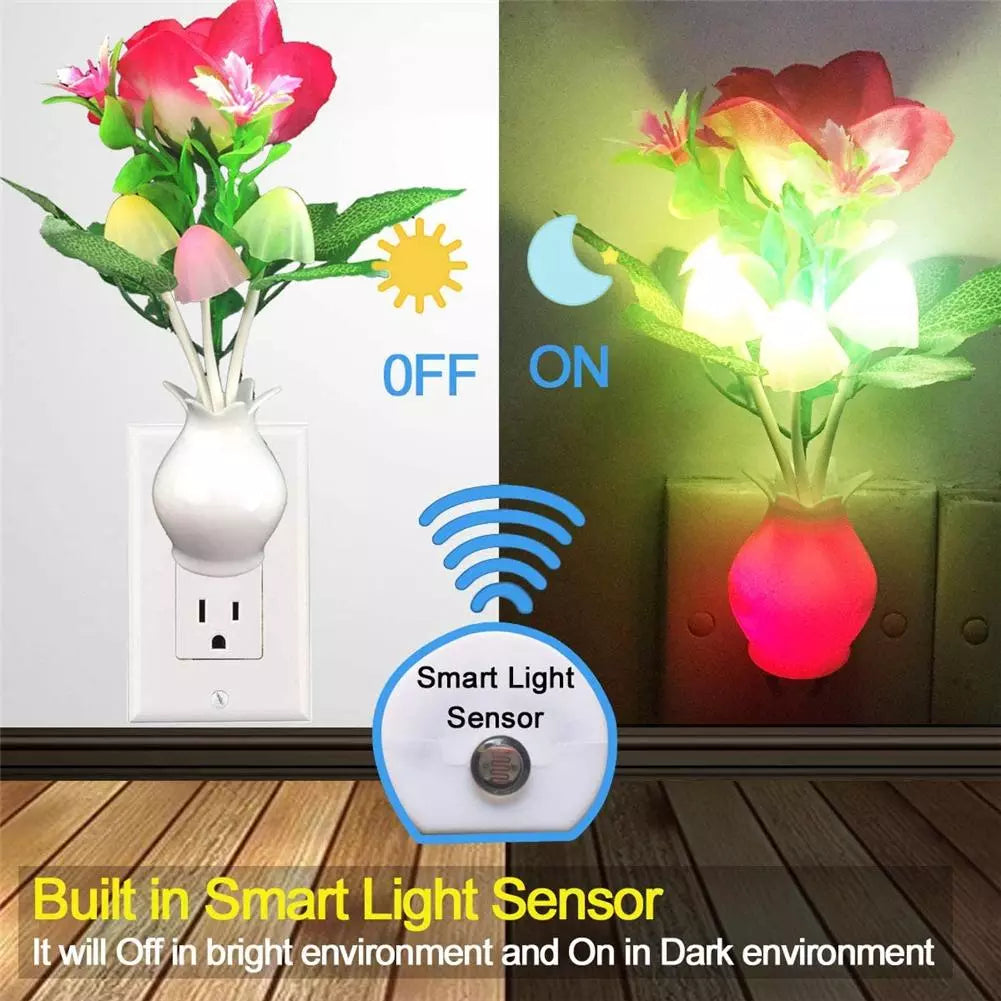 Mini Flower Vase Smart Light Sensor Night Lamp | Kalsten