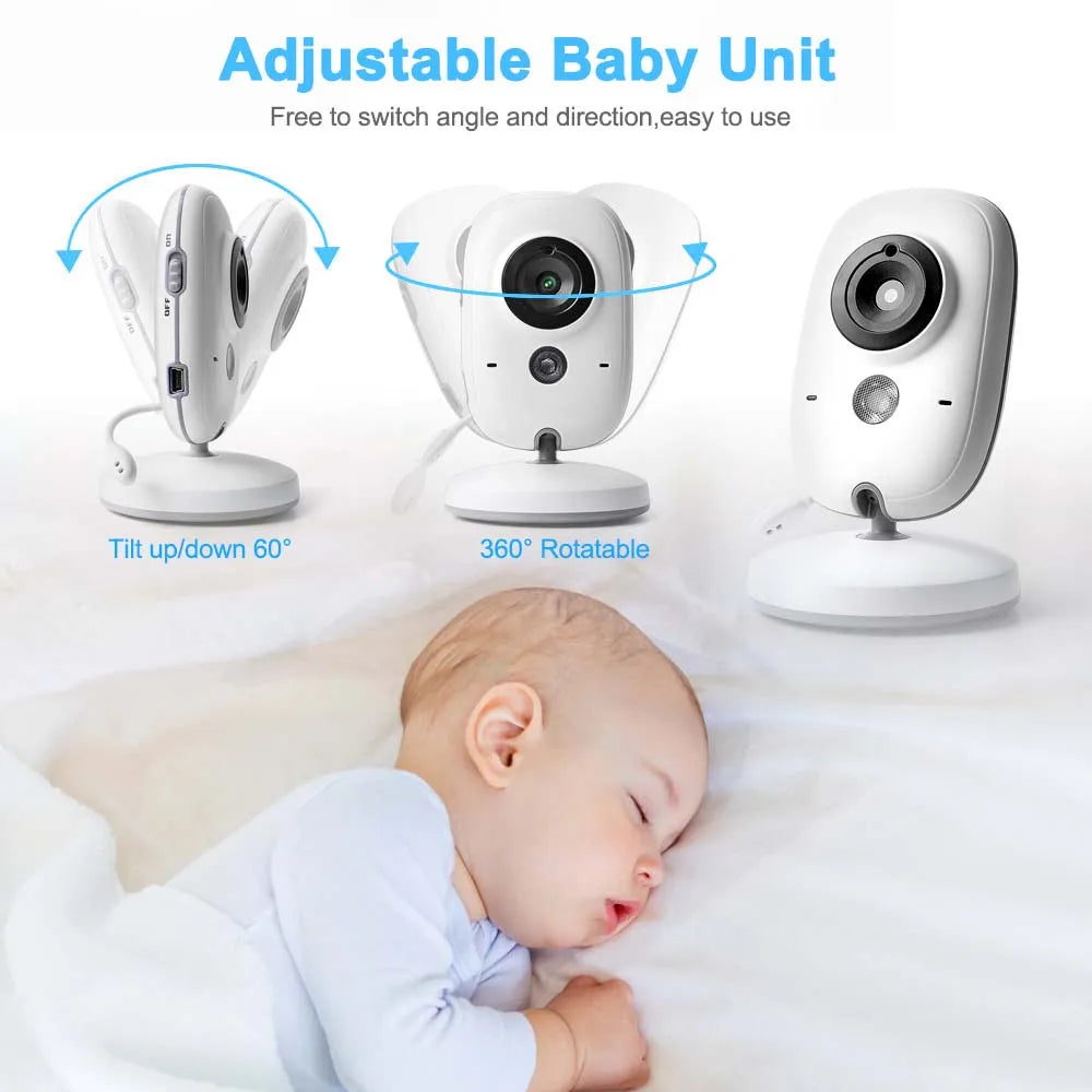 Kalsten | 3.5-Inch Video Baby Monitor with Night Vision, Temperature Display and Two-Way Audio