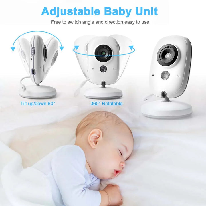 Kalsten | 3.5-Inch Video Baby Monitor with Night Vision, Temperature Display and Two-Way Audio