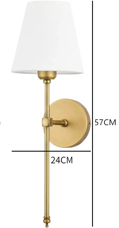 Modern American LED Wall Lamp with Cloth Lampshade | Kalsten