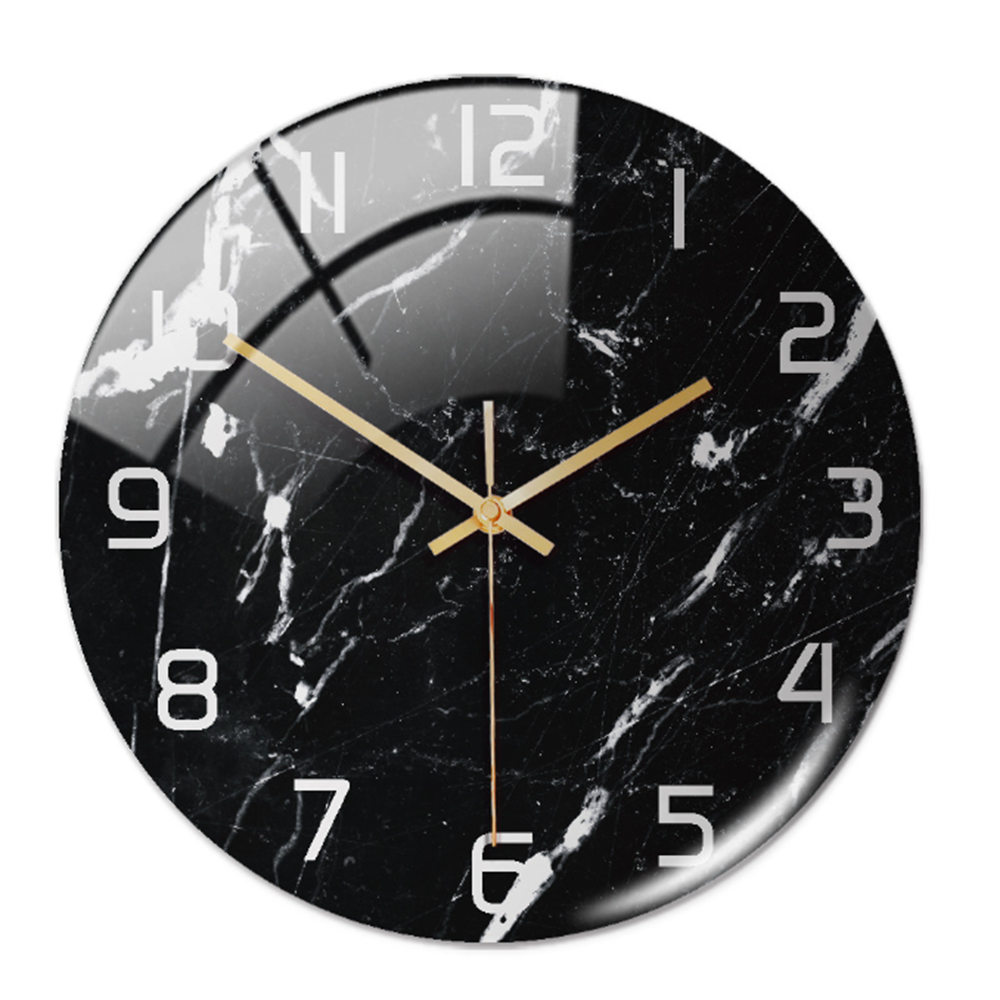 Stylish Marble Wall Clock with Silent Mechanism Kalsten