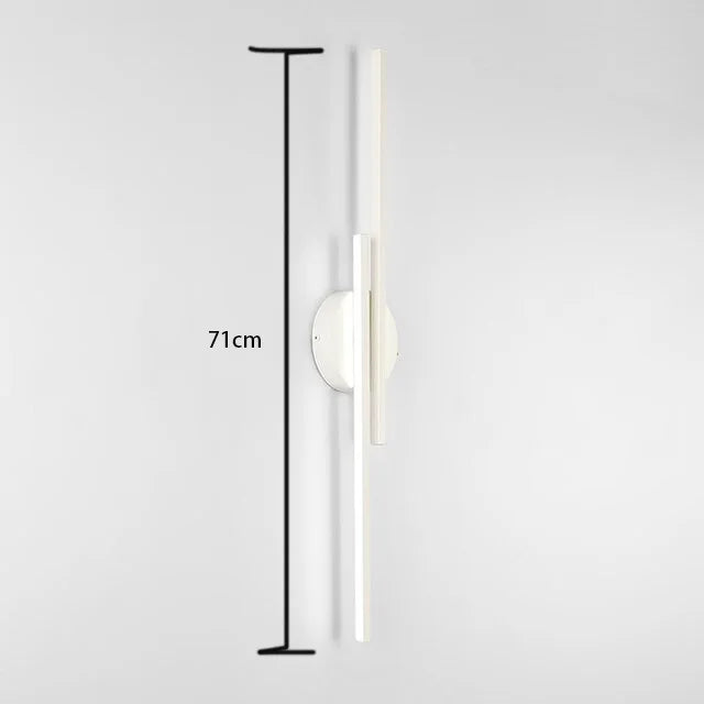 Modern Dual-Line LED Wall Lamp – Dimmable Up & Down Wall Light for Bedroom, Study, Dining Room, and TV Background Decor | Kalsten