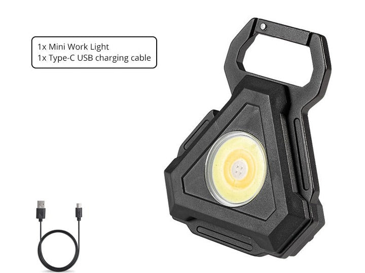 Mini LED Flashlight USB Bottle Opener Keychain | Kalsten