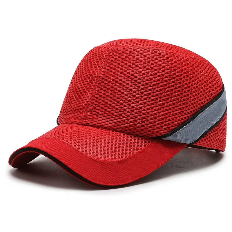 BowLift | Red Safety Bump Cap - Helmet with hard ABS inner core for head protection at home, work, and factory
