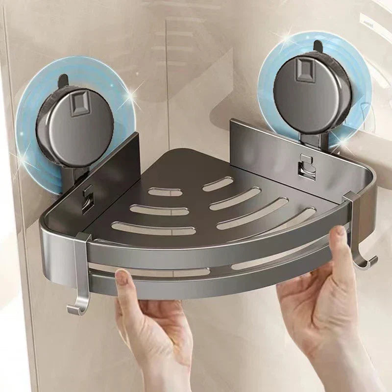 Hoekora Bathroom Organizer with Suction Cups Without Drilling | Kalsten