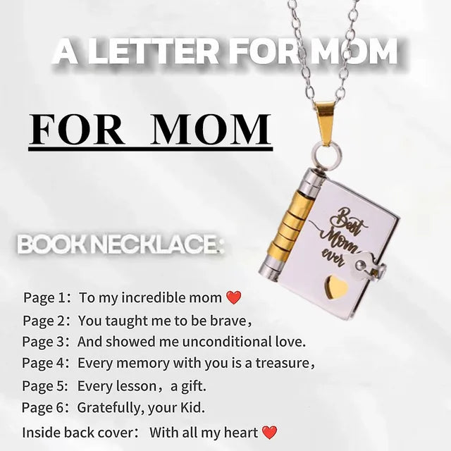 Kalsten | Memory Book Hanger Necklace – Symbolic Jewelry with Loving Message