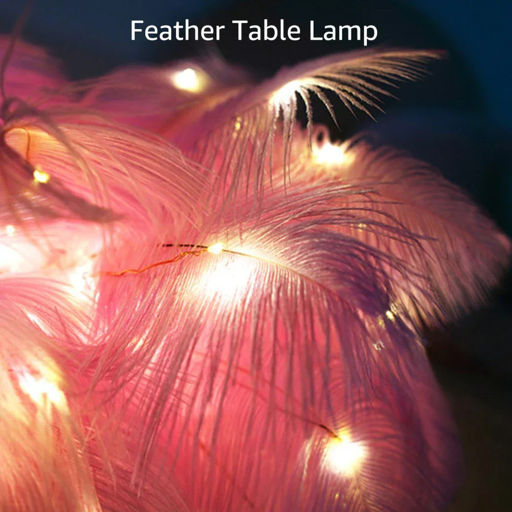 LED Spring Table Lamp Night Light USB powered Remote Control Nightstand Lamps | Kalsten