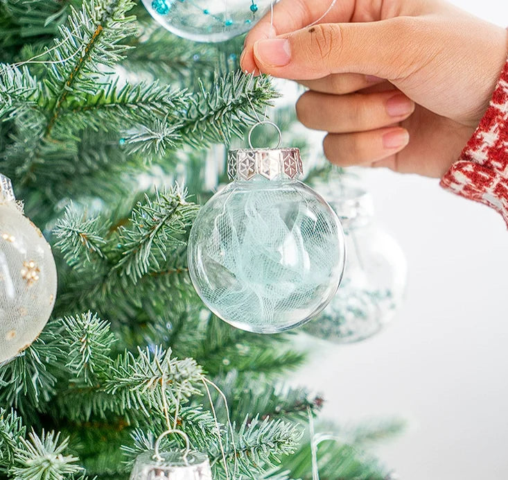 Transparent hollow ball Christmas tree decoration | Kalsten