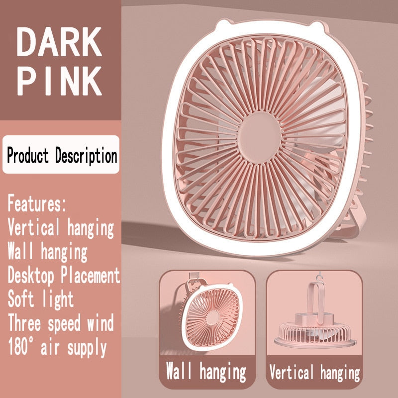 Compact Easy Mini Night Lamp USB Air Cooler - Image 1