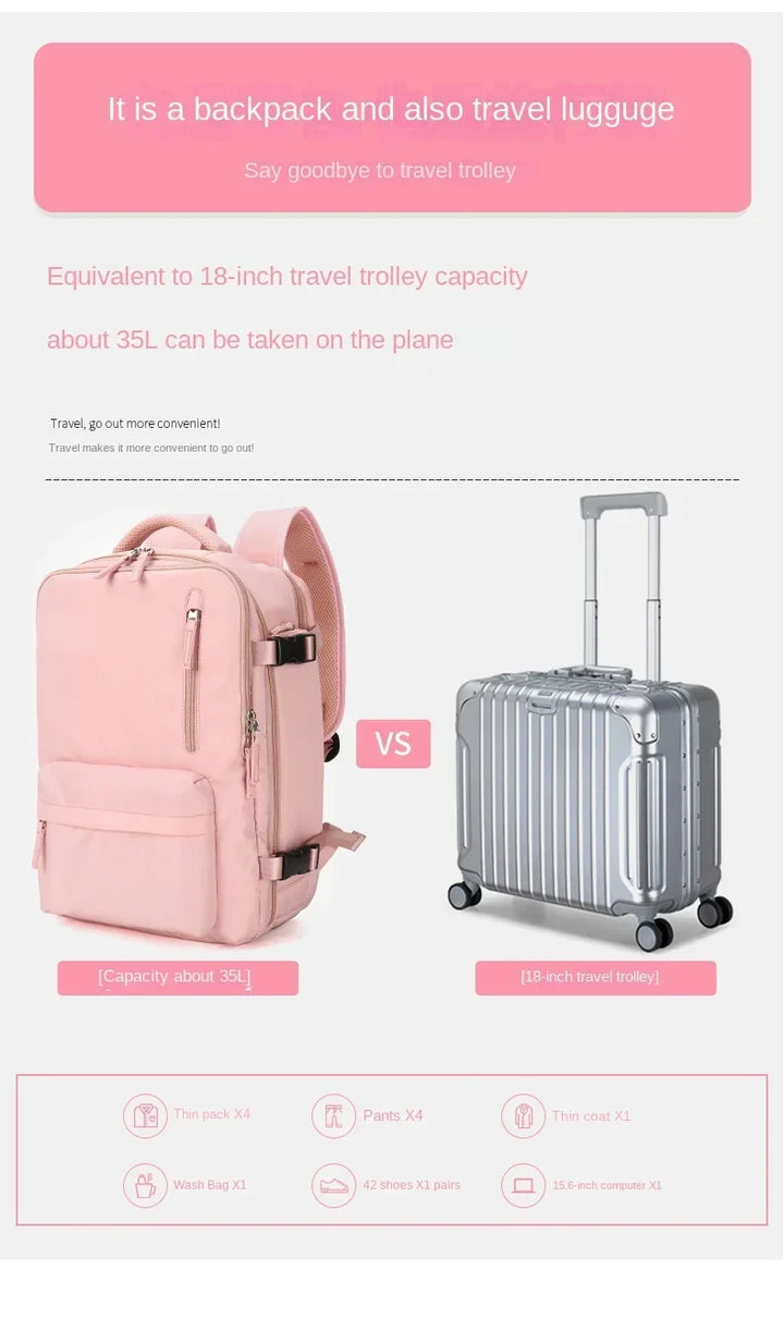 Kalsten | Travel Carry-On Backpack with Shoe Compartment