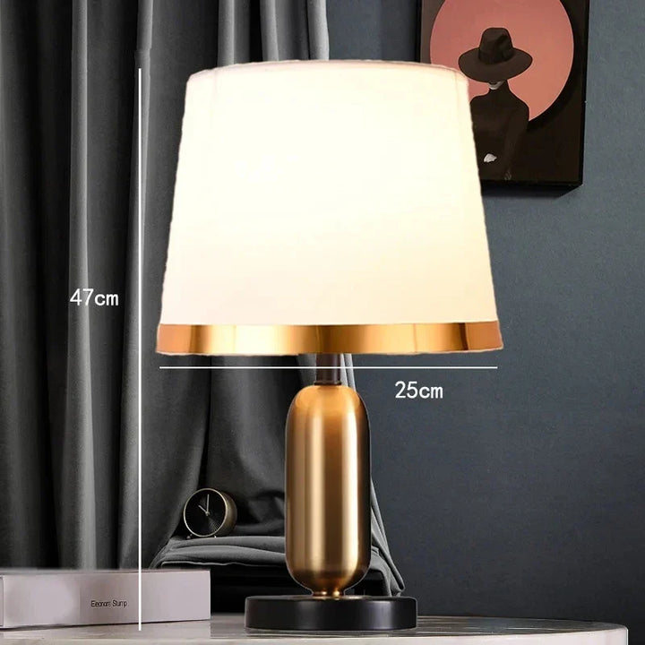 European Retro Bedroom Bedside Table Lamp - Modern American Decorative Lighting Fixture | Kalsten