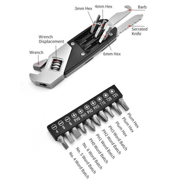 Pro Expert Foldable Stainless Steel Wrench Tool Set | Kalsten