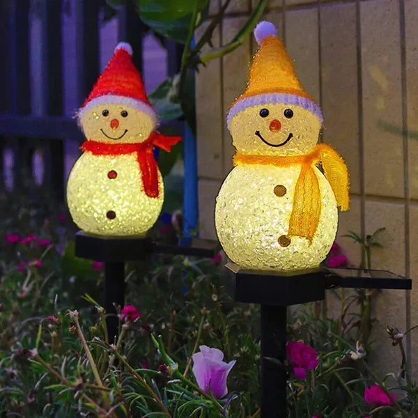 Solar-Powered Snowman Lamp - SolarSnow | Kalsten