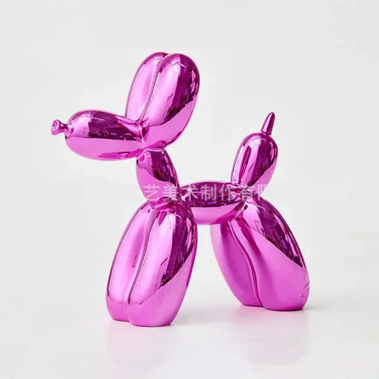 Brehn | Nordic Balloon Dog Sculpture Resin Animal Ornament Art Sculptures and Figurines Handicraft Home Decoration Room Desktop Accessories