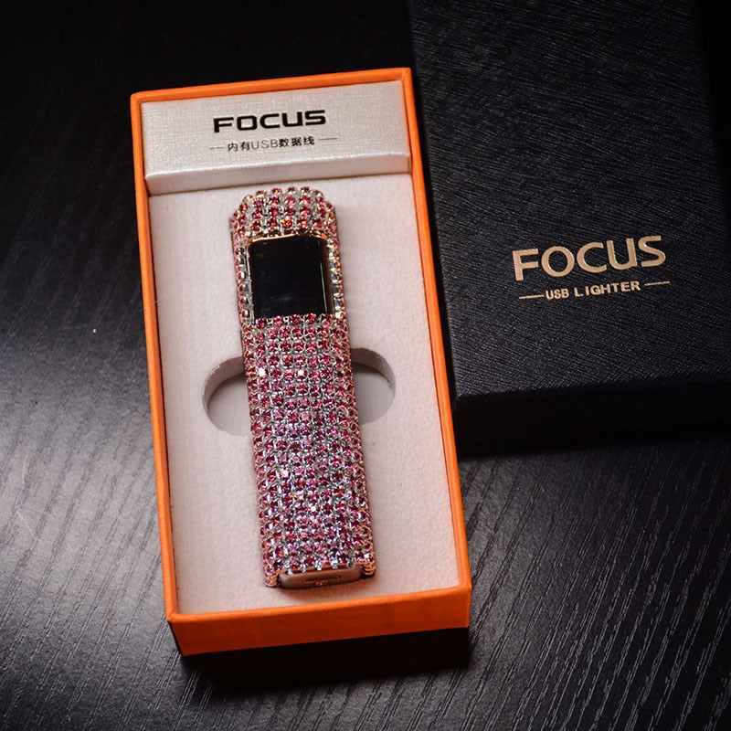Kalsten | Sparkle Stone Rhinestone Rechargeable Portable Lighter