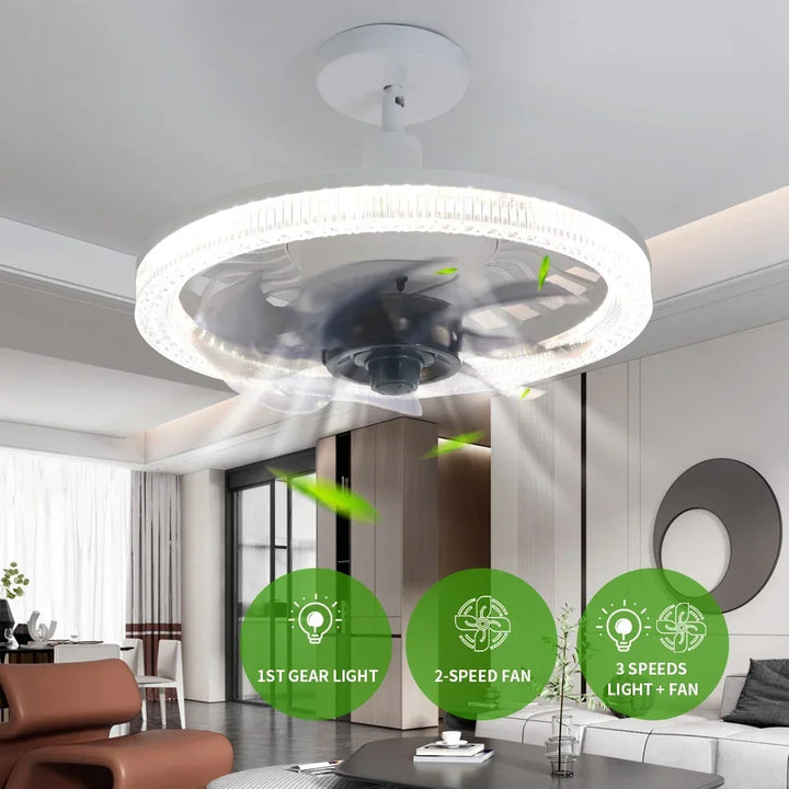 3in1 Remote Control Noise-Free Noise Elegant Fan Lamp | Kalsten