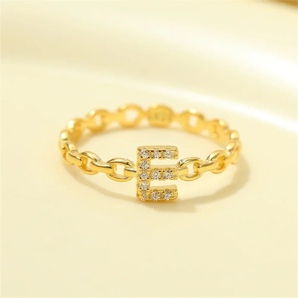 Kalsten | Dainty Diamond Letter Initial Ring