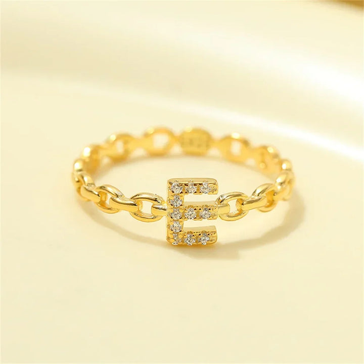 Kalsten | Dainty Diamond Letter Initial Ring