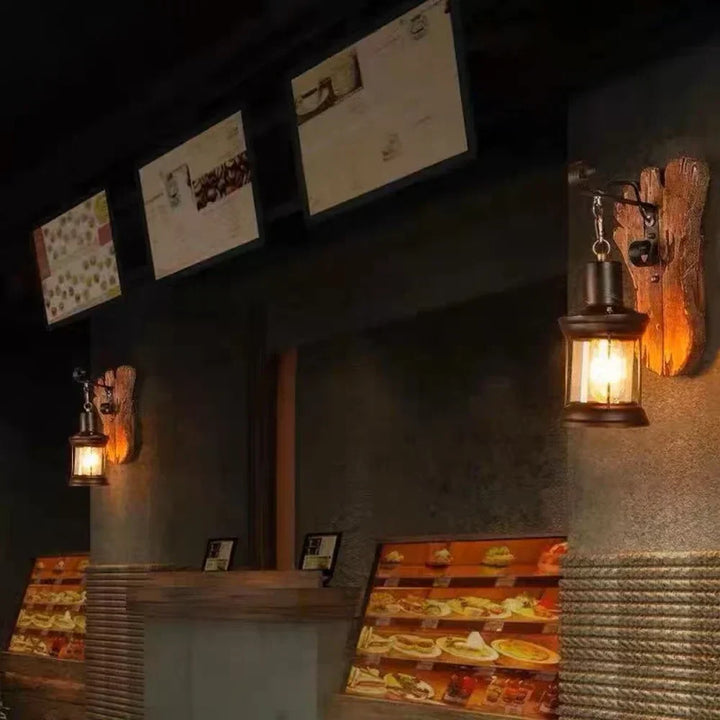 Kalsten | Retro Lantern Lamp Industrial Lantern Wall Light
