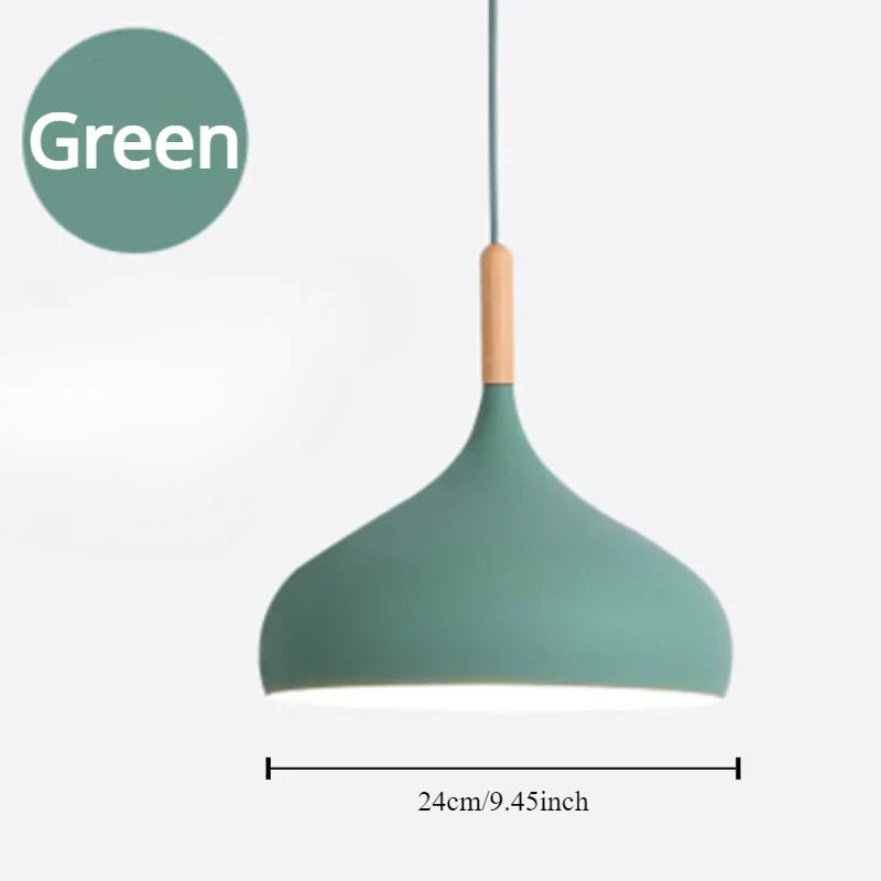 Modern Macaron Pendant Lamp – Colorful LED Chandelier for Bedroom, Restaurant, Office & Living Room – Adjustable Aluminum Hanging Light | Kalsten