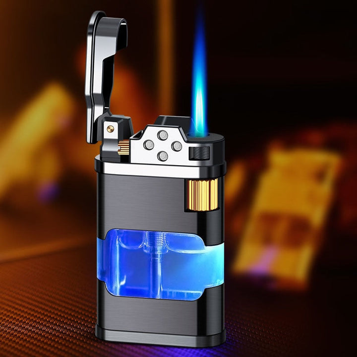 Blue Flame Metal Windproof Gas Lighter | Kalsten