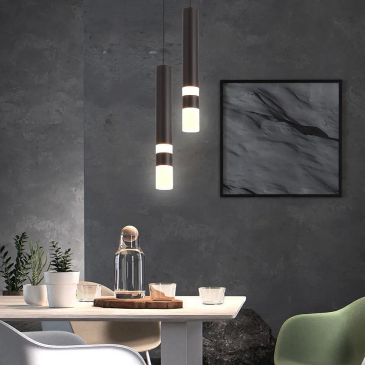 LED Pendant Light with Dual Light Sources – Up and Down Shine Fixture for Kitchen, Dining Room, and Bar Counter | Kalsten