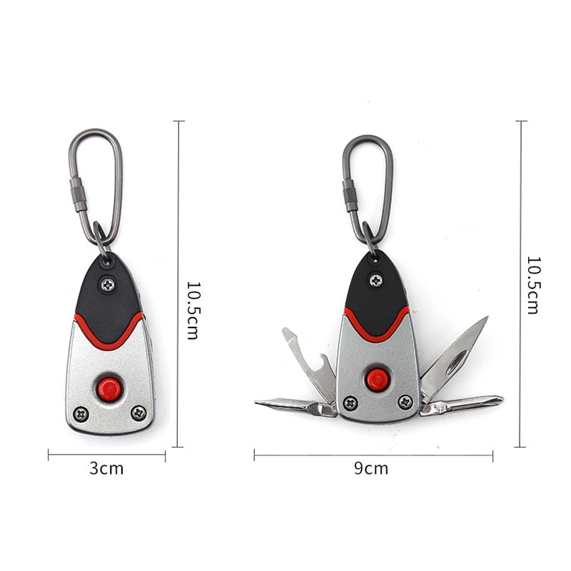 6in1 Stainless Steel Adventure Pro Tool Keychain | Kalsten