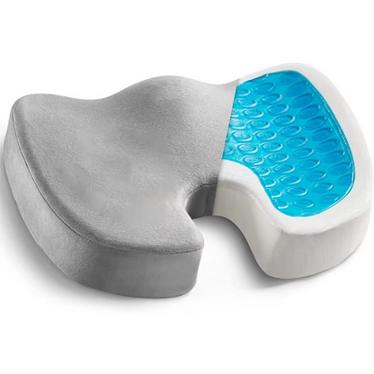 Skanto | Gel Seat Cushion with Memory Foam and Non-Slip Support for Office, Car, and Home