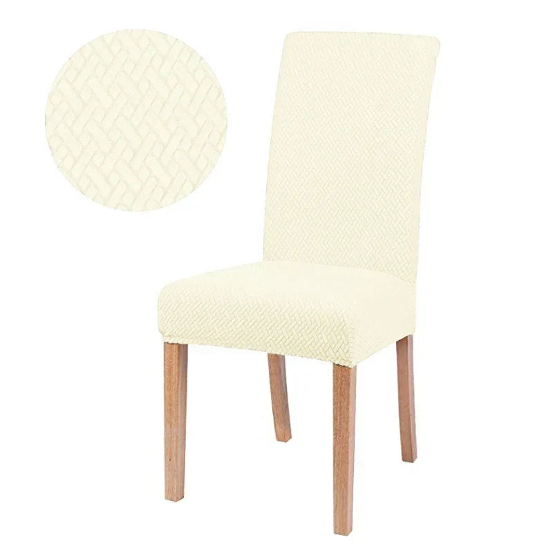 Kalsten | Chair Cover Velvona | Elastic & Thick Padded | Jacquard Stretch Cover | Washable & Wrinkle-Free
