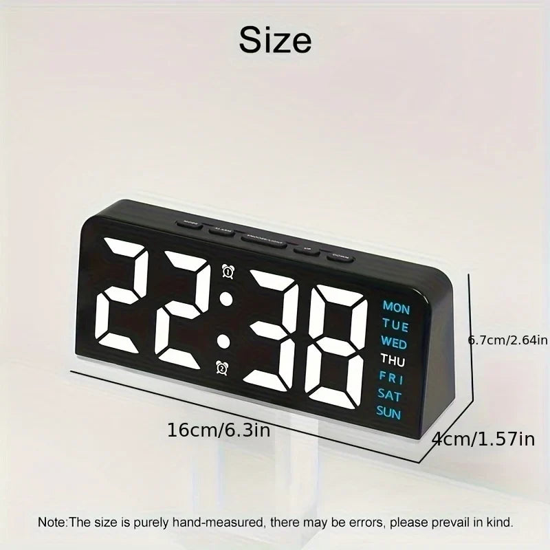 Modern LED Every Week Display Nightlight Alarm Clock | Karnz