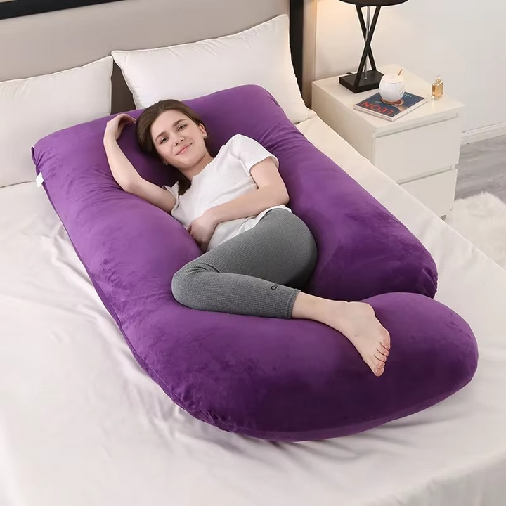 Kalsten | J-Shaped Maternity Support Pillow for Side Sleeping and Breastfeeding