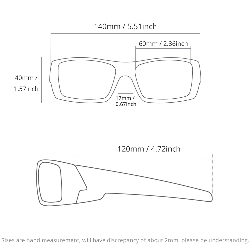 Photochrome Sunglasses Black Frame with Case | Kalsten
