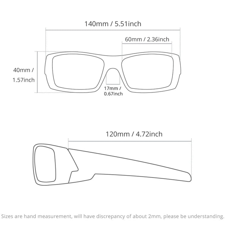 Photochrome Sunglasses Black Frame with Case | Kalsten