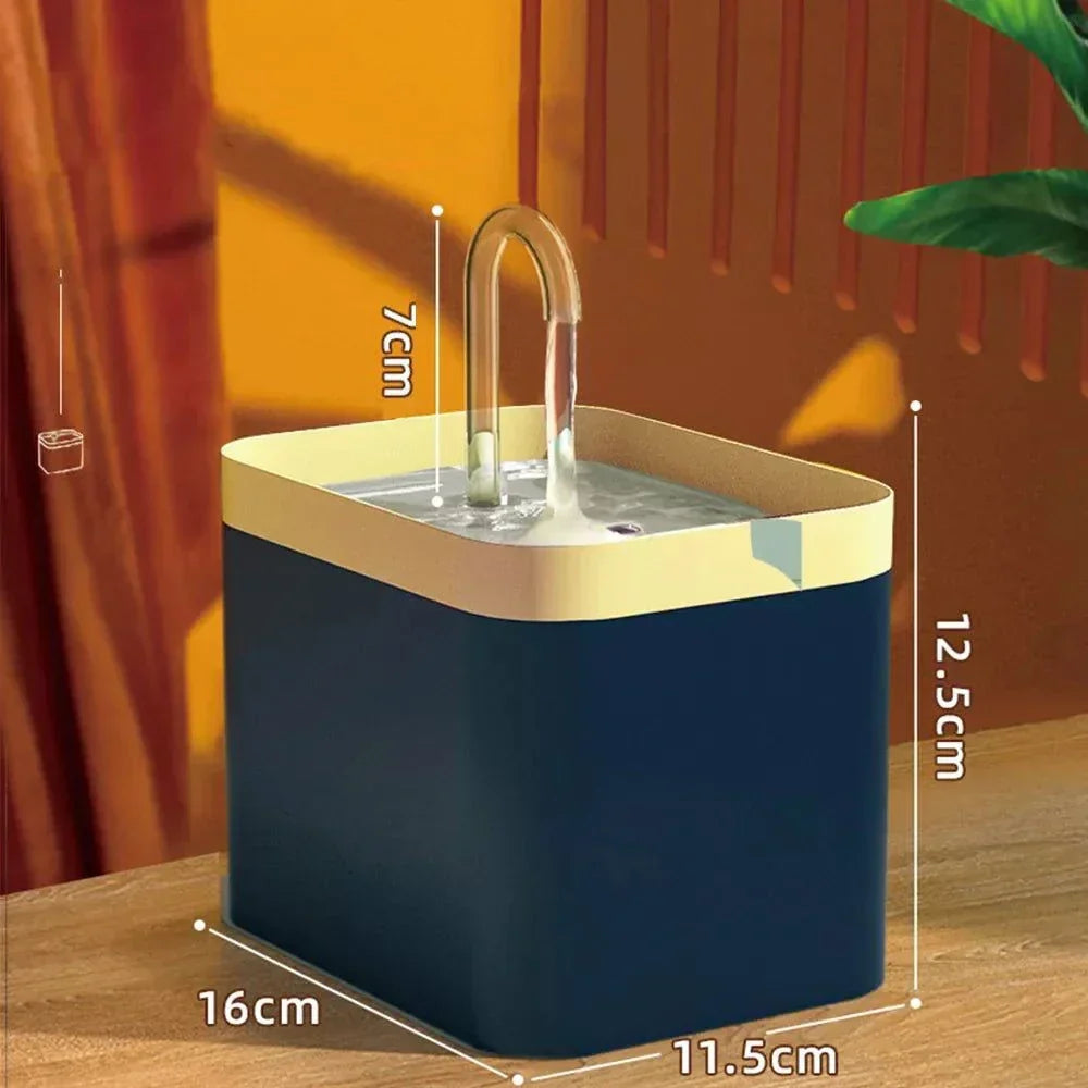 BowLift | Ultra-quiet Pet Water Fountain with Intelligent Filtration - 1.5 l Stainless Steel