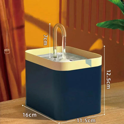 Skanto | Ultra-Quiet Pet Water Fountain with Intelligent Filtration - 1,5 l Stainless Steel