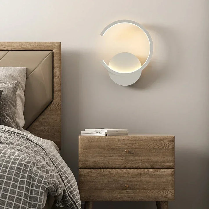 Modern LED Wall Lamp – Nordic Style Black, White, and Gold Wall Lighting for Living Room, Bedroom, Aisle, and Home Decor | Kalsten