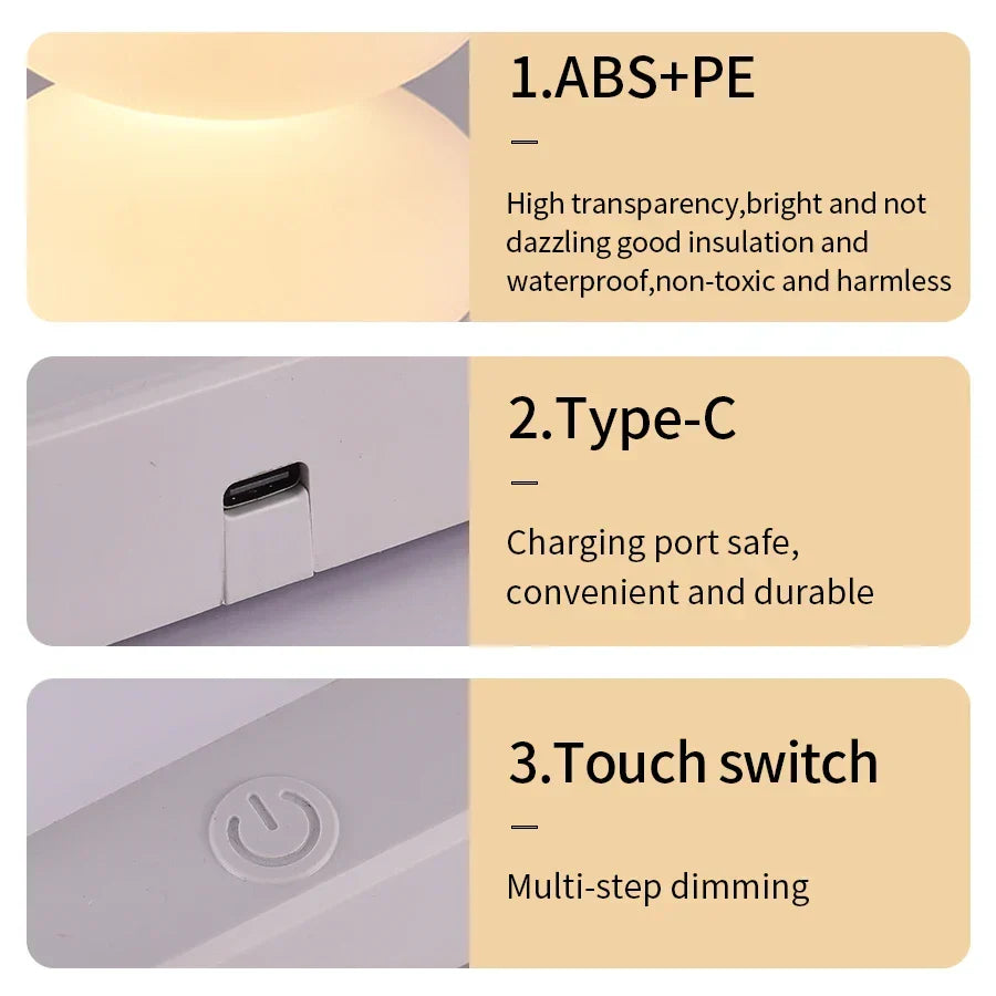 AuraGlow LED table lamp | 16 RGB colors & warm white | Touch dimming | USB operation | 3W | Kalsten
