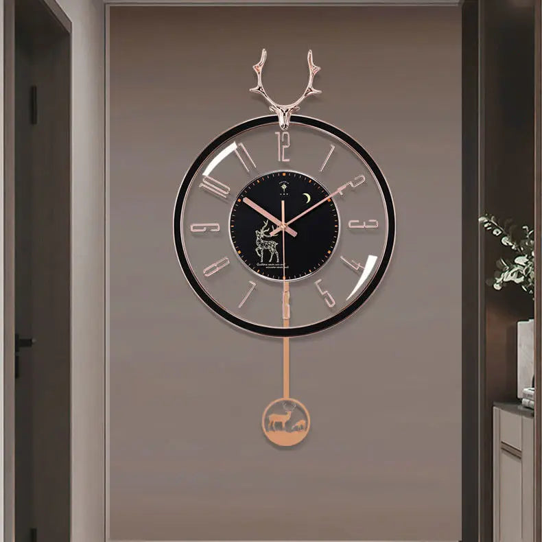 Luxurious silent wall clock – Modern design with large dial for living room | Kalsten