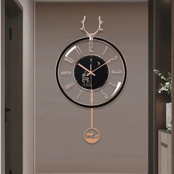 Luxurious silent wall clock – Modern design with large dial for living room | Kalsten