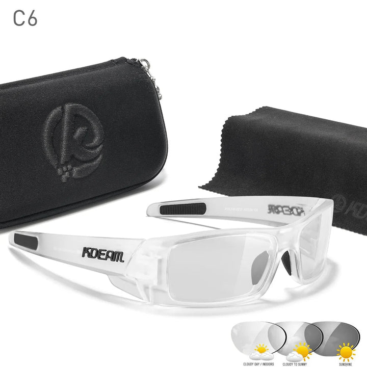 Photochrome Sunglasses Black Frame with Case | Kalsten