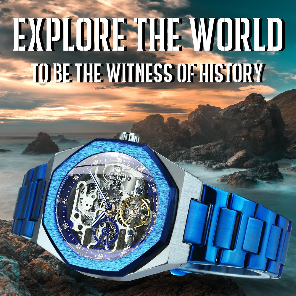 Kalsten | Royale Skeleton Mechanical Men Watch
