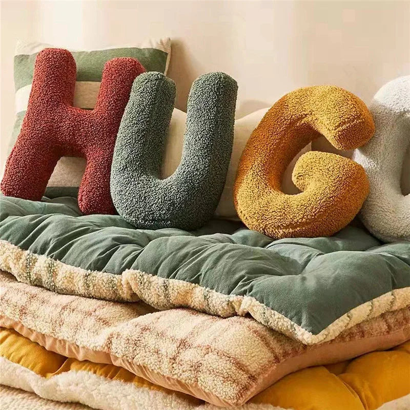 Kalsten | Velvet Alphabet Decorative Cushion With Letters A To Z