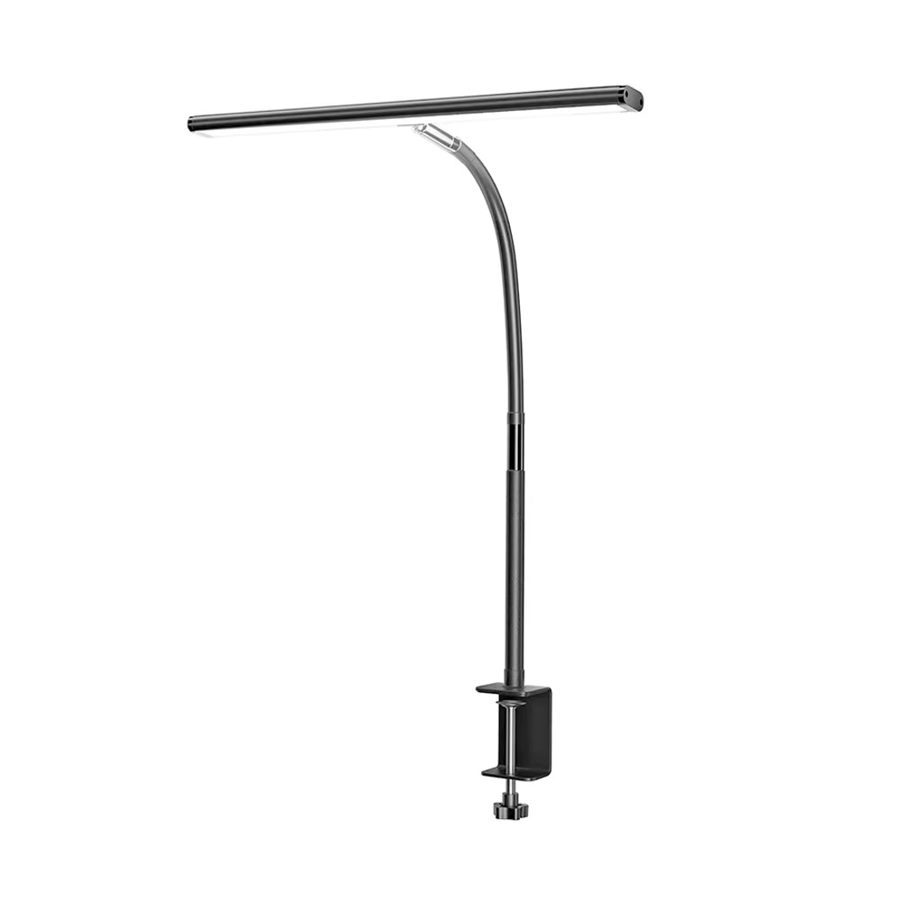 Skanto | 24W Trippe Head LED Desk Lamp with Clamp and Auto Dimming for Office and Home