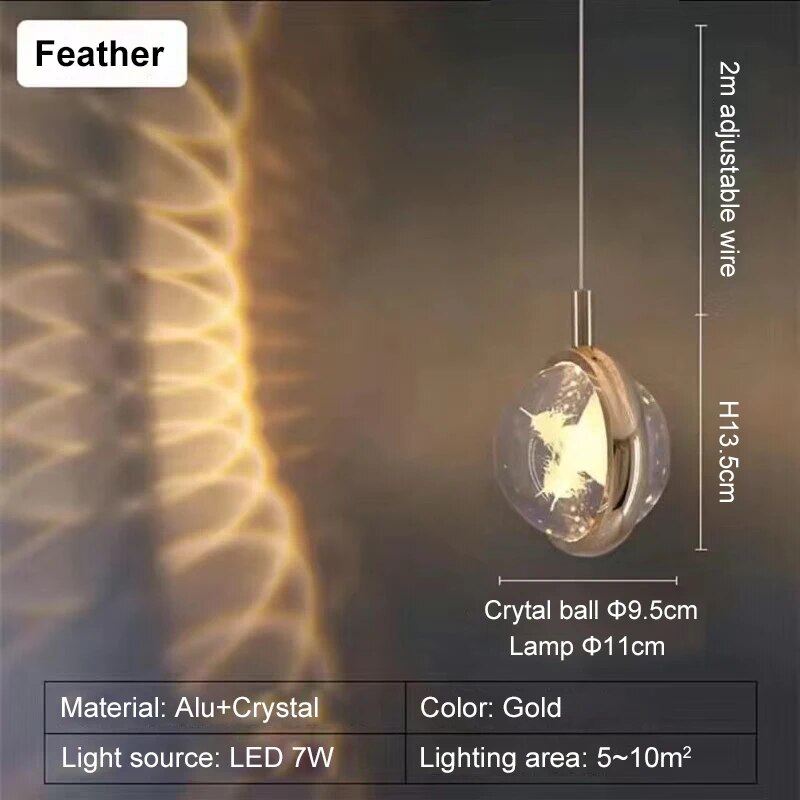 Romantic Crystal Rotating Mood LED Lights | Kalsten