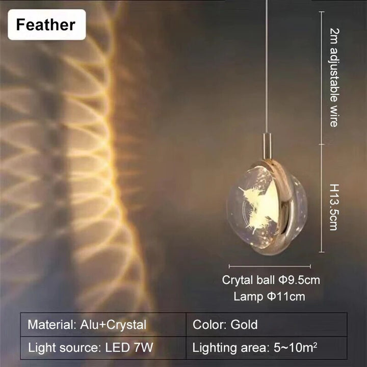 Romantic Crystal Rotating Mood LED Lights | Kalsten