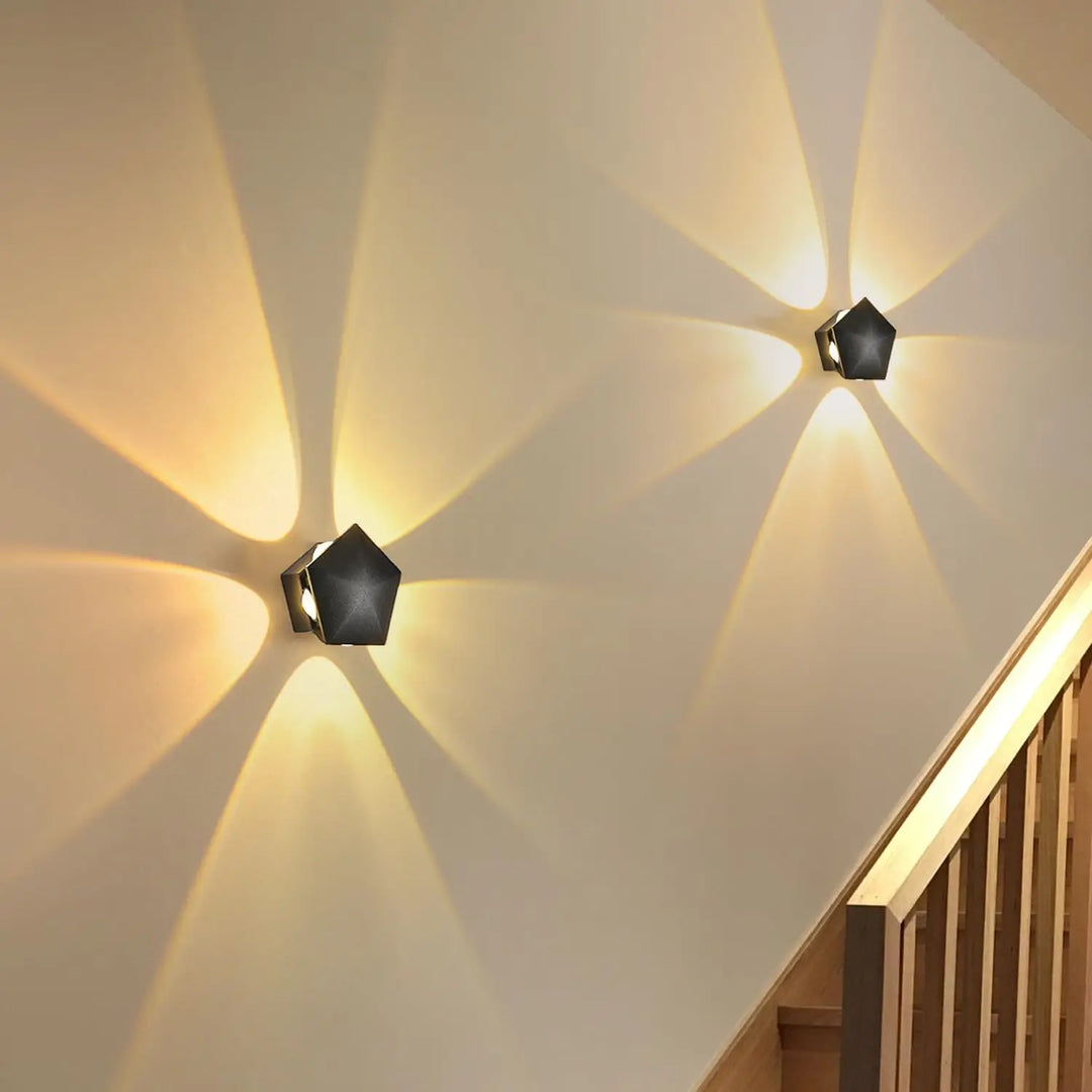 Black Prism Ambient Minimal Wall Lamp | Kalsten