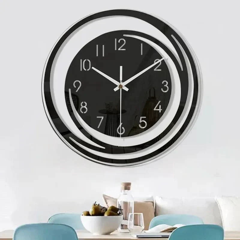 Kalsten | Black Acrylic Wall Clock – Modern Scandinavian Design