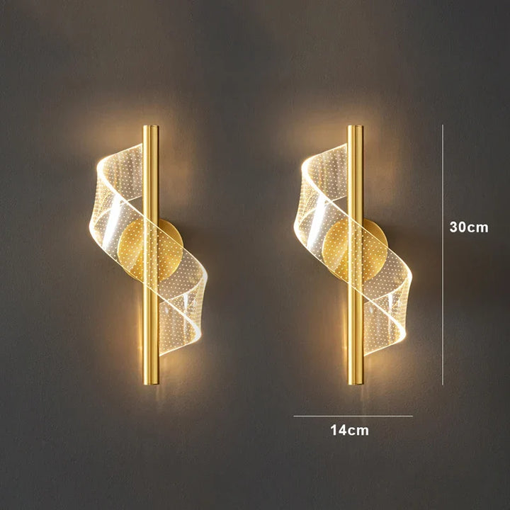 Nordic LED Pendant Light – Modern Hanging Lamp for Living Room, Bedroom, Dining Table, and Aisle – Gold Acrylic Shade, Indoor Home Decoration | Kalsten
