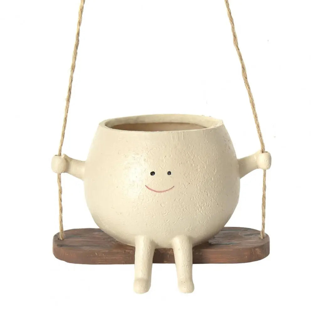 Swing Smiling Face Flower Pot | Kalsten